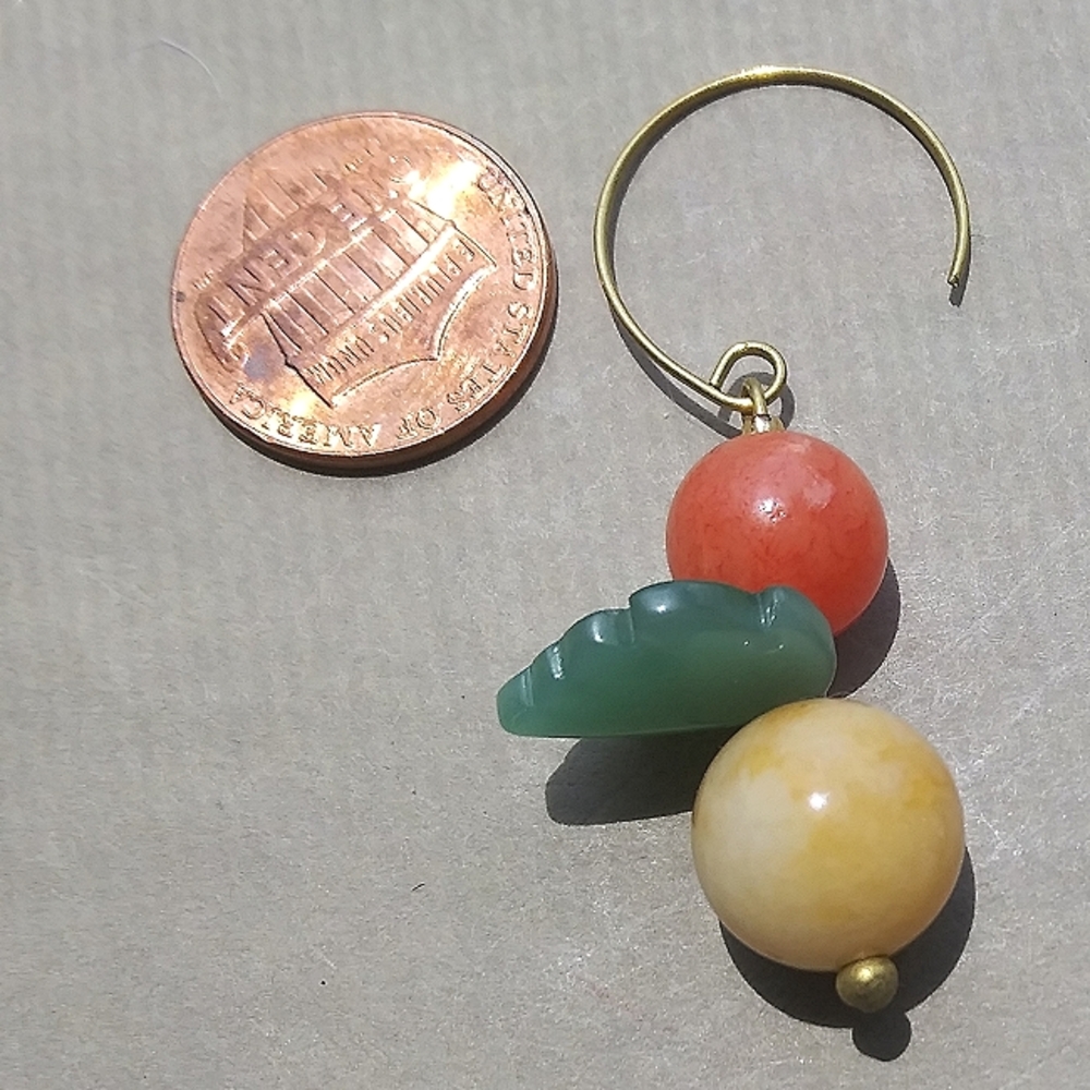 Handmade Citrus Earrings - Picture 3 of 3